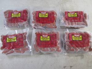 lot 293 image: (FRZ) 6 Packs of Frozen Cocktail Smokies Smoked Sausage 14oz Each Use or freeze by 09212023