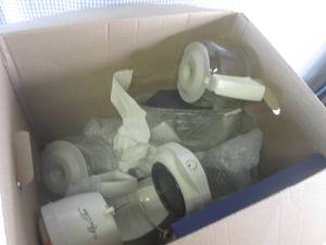 lot 312 image: (EW3) Misc Kitchen, Serving Etc - Unsorted Box of Misc Including Mrs Tea Maker
