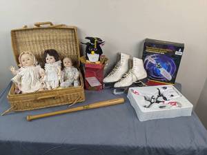 lot 53 image: Vintage Kids Toys and Other Items Dolls, Furby, Ice Skates, and More