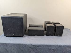 lot 41 image: Boston MCS 95 Subwoofer and 6 Energy Speakers