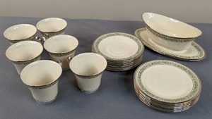 lot 57 image: Vintage Lenox Memoir Pattern Dishes