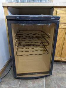 lot 101 image: Haier Wine Fridge with Glass Front