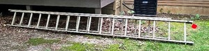 lot 130 image: Metal Extension Ladder