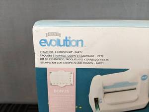 lot 21B image: Brand New We R Memory Keepers Evolution Mini Stamp, Die & Emboss Kit