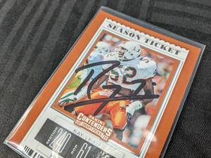 lot 31B image: Ray Lewis Autographed 2019 Panini Contenders Draft Picks NFL Football Baltimore Ravens Card Miami Hurricanes