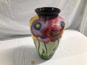 lot 109 image: J.Mccall Floral Vase Measuring 12 Tall
