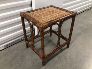 lot 86 image: Bamboo Side Table Measuring 16 X 13 X 17