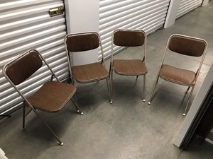 lot 51 image: Four Folding Chairs