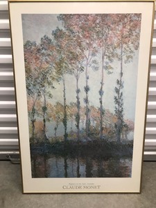 lot 53 image: Framed Claude Monet Print Of Poplars On The Epte, Autumn Measuring 24 Wide By 36