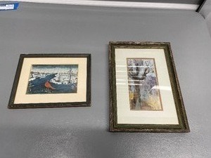lot 159 image: Two Framed Nature Scape Watercolors One Measuring 9 X 7 The Other Measuring 11 X 9