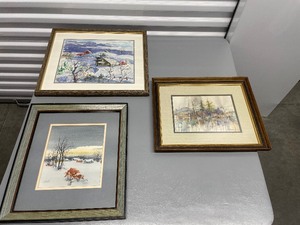 lot 161 image: Three Watercolor Landscapes Framed One Measuring 18 X 15 One Measuring 16 X 12 12 And One Measuring 16 X 14