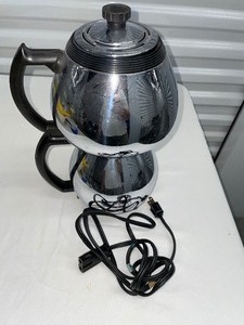 lot 132 image: Vintage Art Deco Sunbeam Electric Coffee Maker Percolator