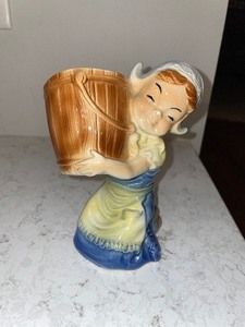 lot 45 image: Royal Copley Little Dutch Girl Vintage Planter