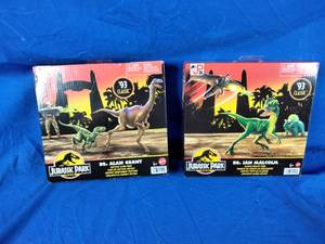 lot 133 image: Jurassic Park Dr. Alan Grant Tactical Claw Pack Gallimimus and Jurassic Park Dr. Ian Malcolm Glider Escape Pack 93 Classic 30th Anniversary