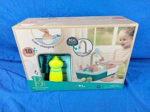 lot 139 image: New 20 PCS Baby Bath Play Sink Toys, Kids Toy Sink, Electric Dishwasher Play Kitchen Set with Running Water for Kids Toddler - 3-4 Years Old Boys and Girls Pretend Play