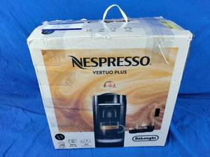 lot 140 image: New DeLonghi Nespresso VertuoPlus - Matte Black ENV150BM Espresso  Coffee Machine
