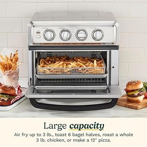 lot 151 image: New Cuisinart Air Fryer  Convection Toaster Oven, 8-1 Oven with Bake, Grill, Broil & Warm Options, Stainless Steel