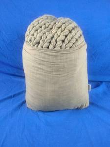 lot 160 image: 50x70 Oversized Solid Bed Throw Blanket Natural Color
