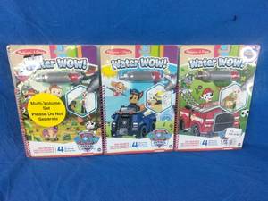 lot 179 image: New Melissa & Doug PAW Patrol Water Wow Bundle