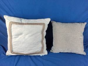 lot 188 image: New (2) Throw Pillows One 18x18 and One 20x20