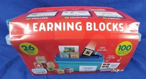 lot 206 image: New Chuckle & Roar - Learning Blocks Alphabet Blocks & Learning Flashcards - Educational Learning Activity for preschoolers - Fun and Engaging for Toddlers