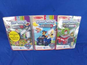 lot 209 image: New Melissa & Doug PAW Patrol Water Wow Bundle