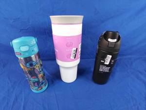 lot 219 image: New (3) Owala Stainless Steel Tumblers