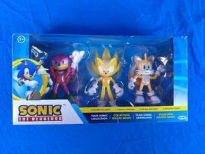 lot 236 image: New Sonic the Hedgehog Team Sonic Collection Action Figure Set - 3pk