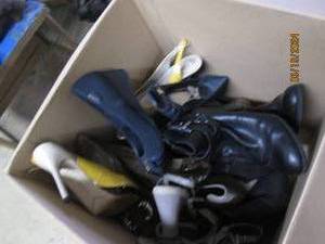 lot 82 image: box of womens shoes nd boots...