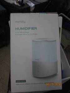 lot 83 image: box of humidifier , plates books and more