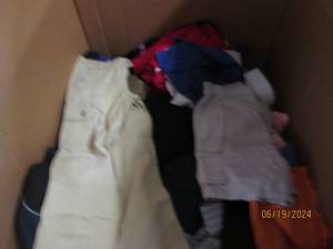 lot 95 image: huge lot of mens and womens clothes pre priced for your flea market or garage sale