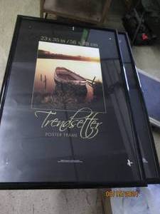 lot 112 image: 2 23x35 inch photo frames and more...