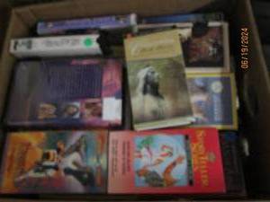 lot 121 image: box of vhs...