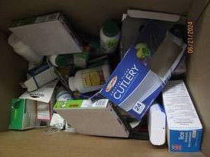 lot 180 image: box of medicine and more some in date some out of date