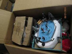 lot 193 image: box of christmas decor...