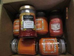 lot 199 image: 6 candles...