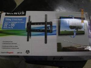 lot 210 image: sanus 32inch to 55 inch tilting wall tv mount