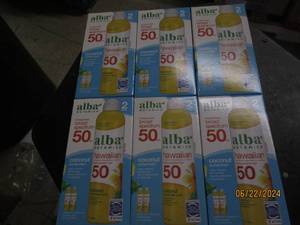 lot 271 image: 6 packages of 2 alba hawaiian spf 50 sunscreen