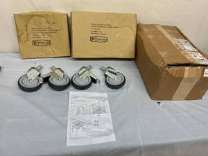 MSRP $400  Lot Of 2 NEW In Box W.T. Farley CR-DCH3A 6E Oxygen Cylinder Carts (1 is open box) -Durable dual bar reinforced steel constructionClean chrome finish for years of service