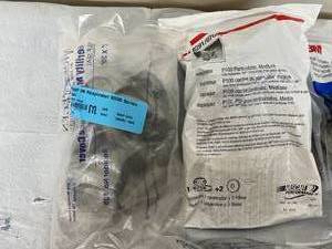 Lot of NEW Mixed 3M Reusable Particulate Respirators and Elastomeric Respiratory Masks - Sizes From Small To Large