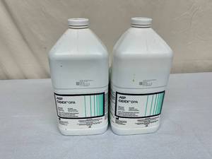 Lot of 2 NEW Advanced Sterilization Products ASP Cidex OPA ortho-Phthalaldehyde Solution High Level Disinfectant for Semi-Critical Medical Devices