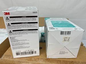 Lot of 18 NEW Mixed 3M N95 1860 and 1860S 20-Pack Health Care Particulate Respirator and Surgical Mask