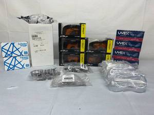 Lot of Mixed Brand Safety Emergency Protective Eyewear Goggles and Glasses (Bouton, Coridor, Smith Optics, etc.)