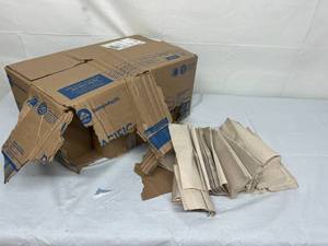 1 Case (16 packs, 250 each) NEW Georgia Pacific GP Pro 23304 9.2 x 9.4 Pacific Blue Basic Multifold Recycled Paper Towels - Box Open &amp Some Fell Out