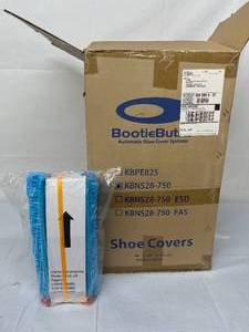 MSRP $400  1 Case NEW BootieButler KBNS28-750 Polypropylene Non-Skid Cleanroom Shoe Covers (open box)