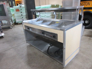 lot 711 image: ATLAS METAL 4 PAN STEAM TABLE