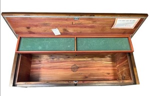 lot 5 image: Vintage MCM Lane Cedar Chest with Key in Good Condition - $100 Reserve Price