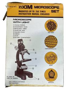 lot 34 image: Vintage ZOOM Microscope Set (No. 88-0973) with Light - Magnifies up to 750 Times)