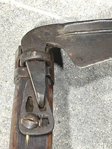 lot 65 image: AntiqueVintage Wood and Metal Scythe Hay Sickle Farm Tool Lot