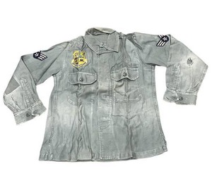 lot 88 image: Vintage US Air Force Uniforms including 585th Tactical Missile Group with Signs of Wear
